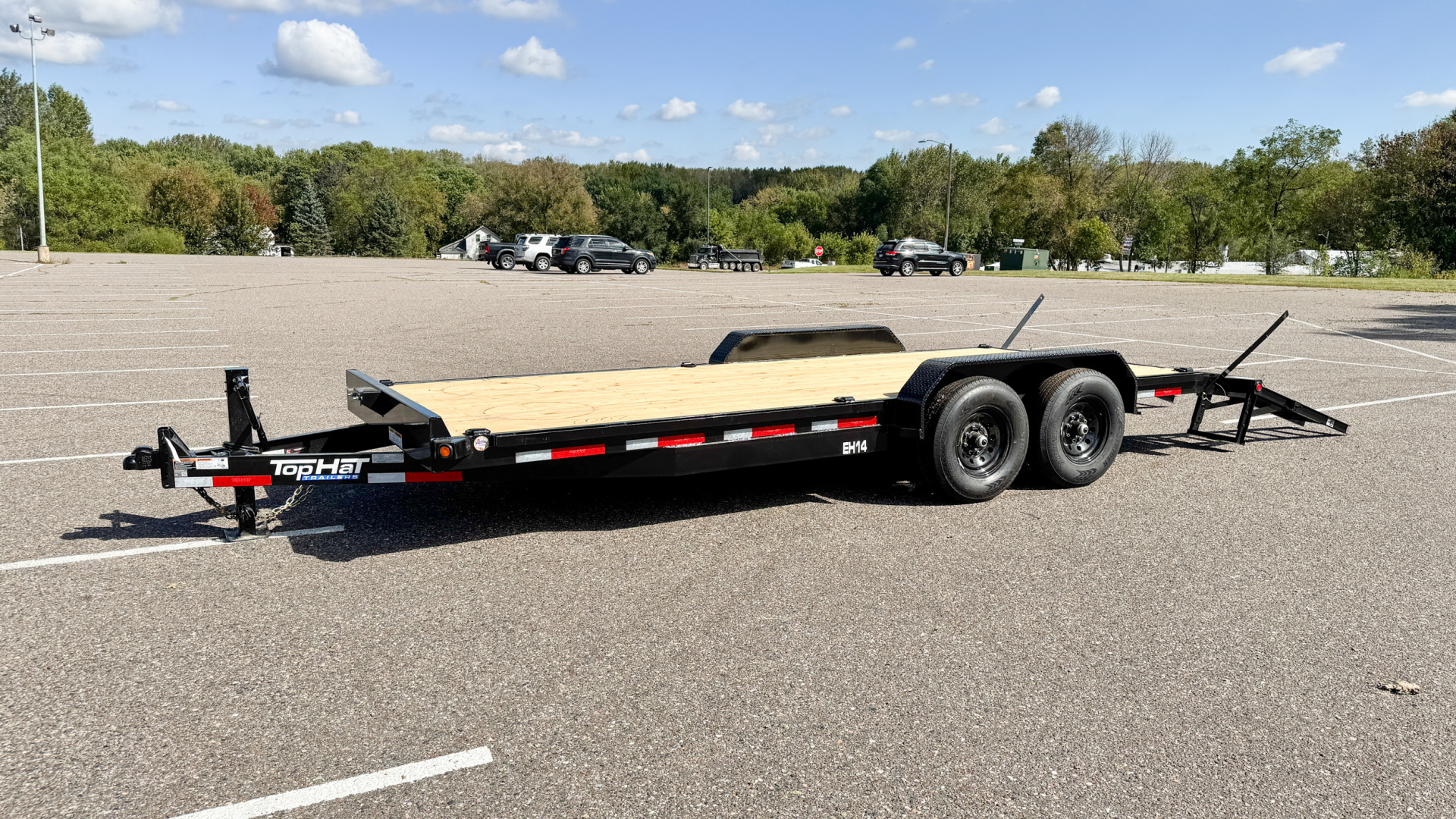 New 2026 Top Hat Utility Trailer 83x20 Equipment Trailer!