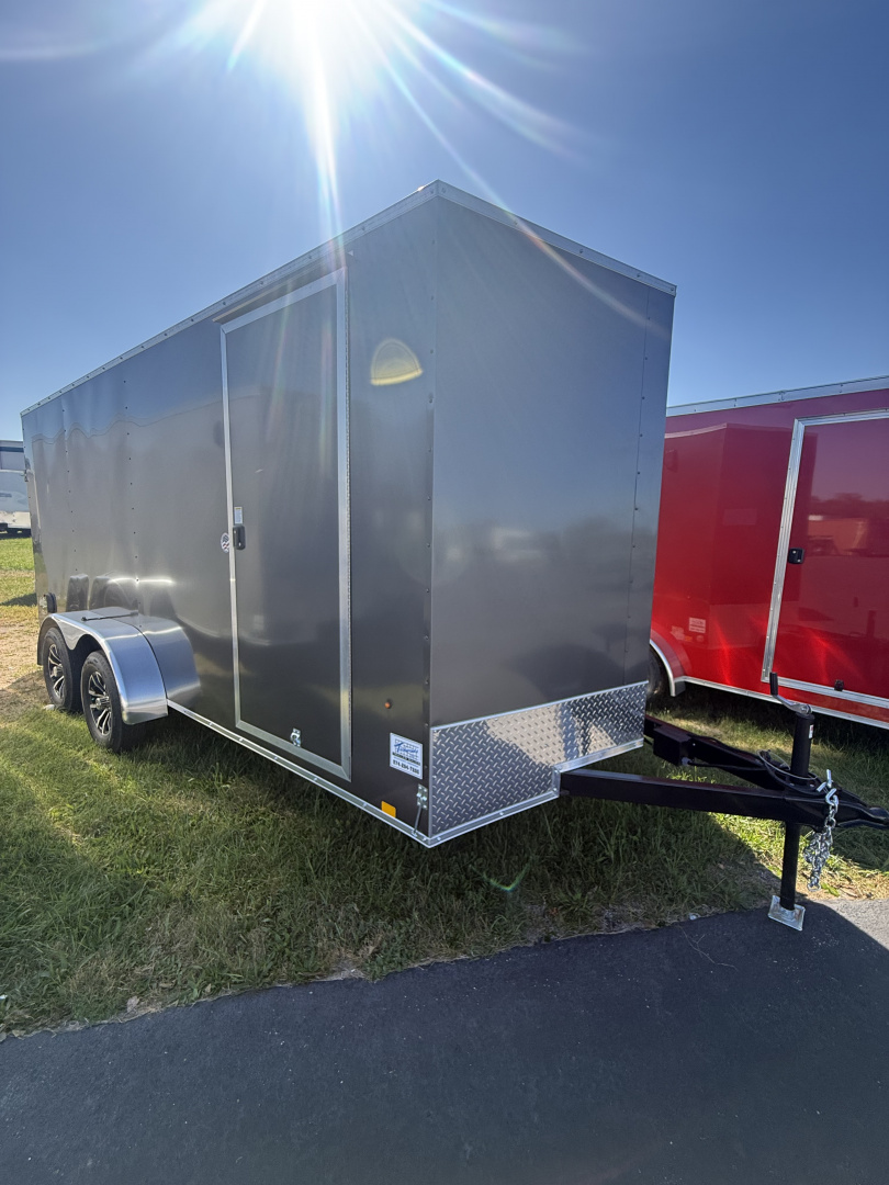 New 2026 Pace American 7x16 7k v-nose 6'-6'' tall Alum rims Cargo / Enclosed Trailer