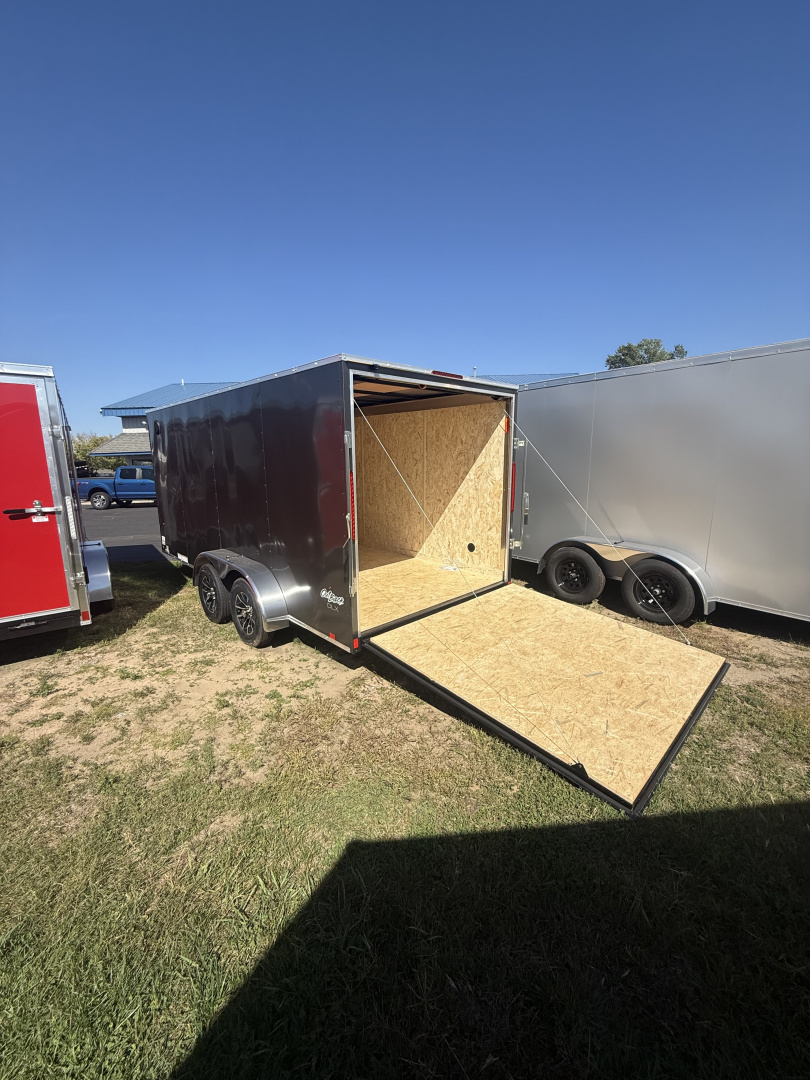 New 2026 Pace American 7x16 7k v-nose 6'-6'' tall Alum rims Cargo / Enclosed Trailer