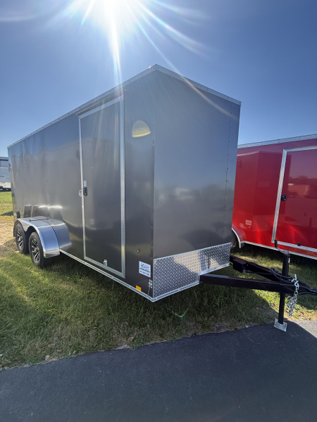 New 2026 Pace American 7x16 7k v-nose 6'-6'' tall Alum rims Cargo / Enclosed Trailer