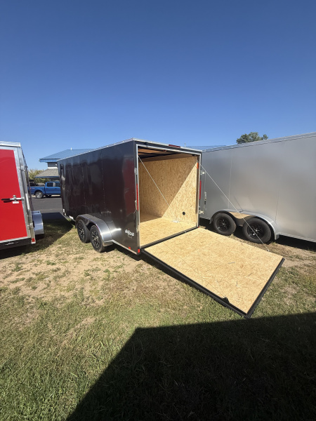 New 2026 Pace American 7x16 7k v-nose 6'-6'' tall Alum rims Cargo / Enclosed Trailer