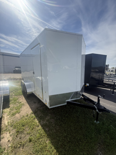 New 2026 Pace American 7x14 7k v-nose 6'-6'' tall Alum rims Cargo / Enclosed Trailer