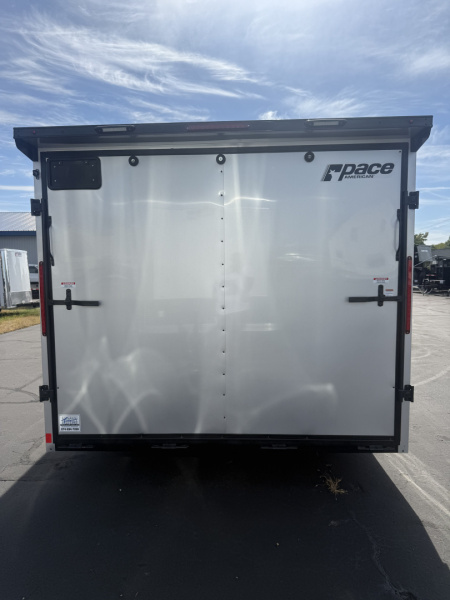 New 2026 Pace American 8.5 x 20 7k v-nose 6'6'' interior height, black out package, alum wheels Cargo / Enclosed Trailer