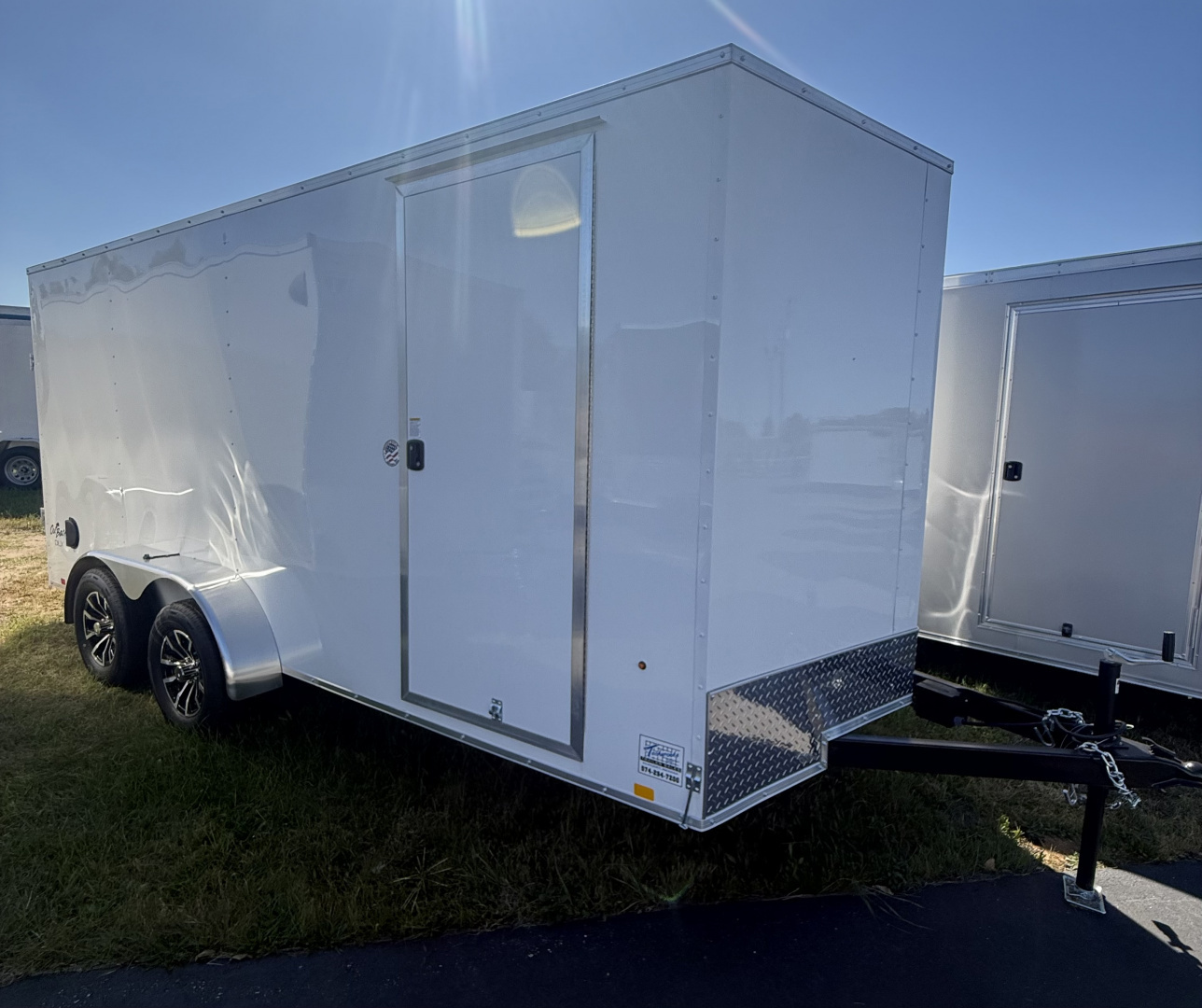 New 2026 Pace American 7x16 7k. 6'-6" interior Alum. Rims Cargo / Enclosed Trailer