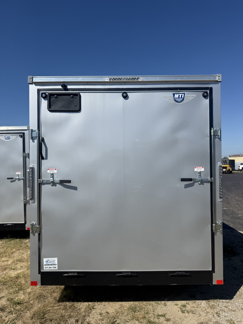 New 2026 RC Trailers 7x16 7k. V-nose 84' interior height, ramp door, screwless, 4-Drings, Door flap Cargo / Enclosed Trailer