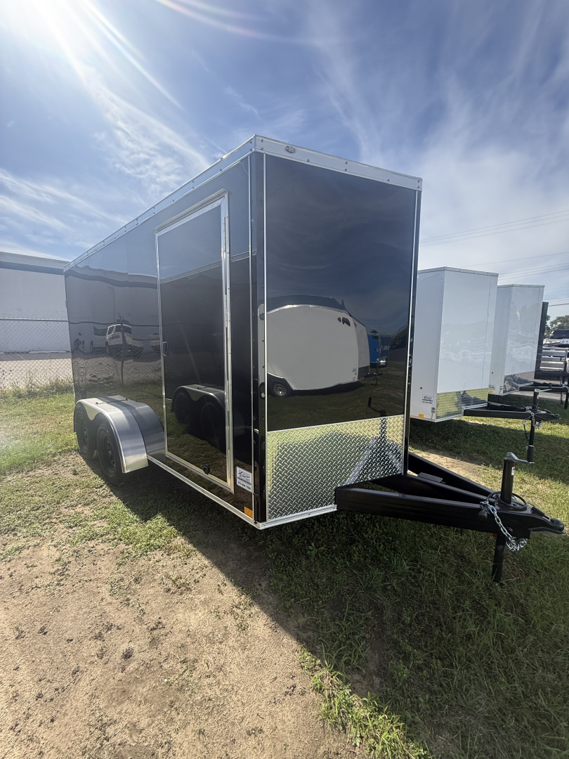 New 2026 Team Spirit Trailers 7x14 7k 6'-7 v-nose interior height polycore screrwless Cargo / Enclosed Trailer