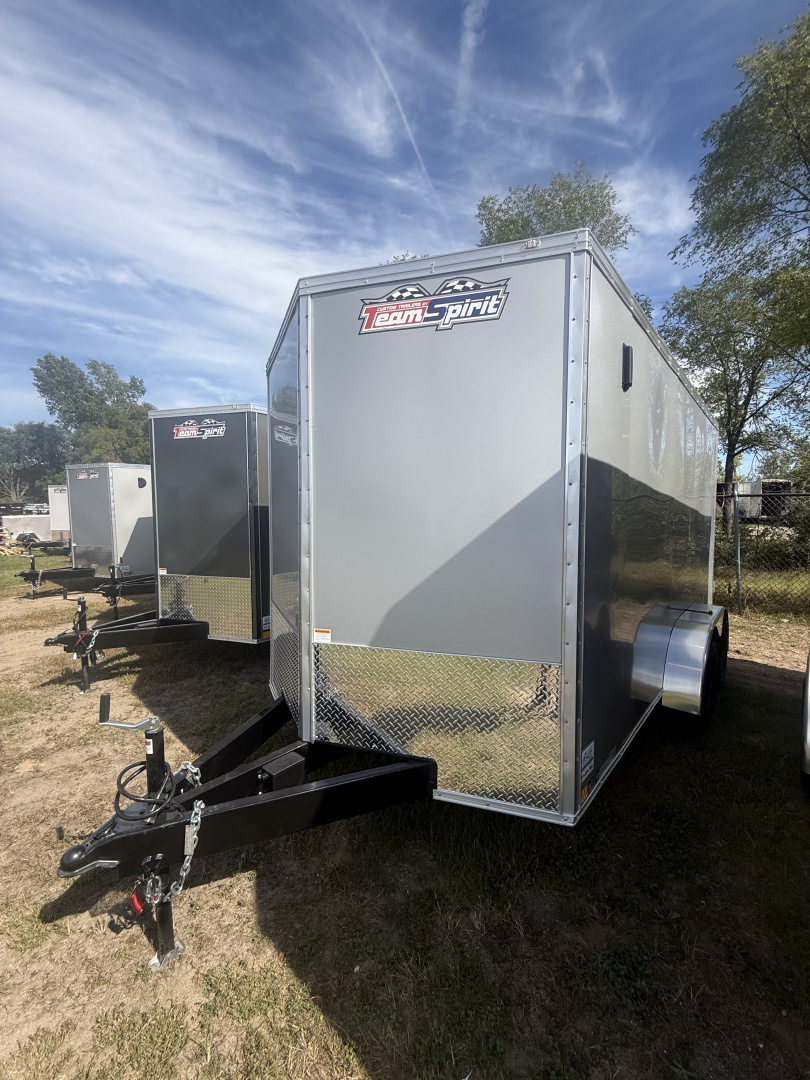New 2026 Team Spirit Trailers 7x14 7k v-nose 6'-7'' interior height, screwless. polycore Cargo / Enclosed Trailer