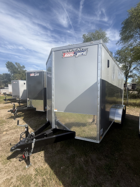 New 2026 Team Spirit Trailers 7x14 7k v-nose 6'-7'' interior height, screwless. polycore Cargo / Enclosed Trailer
