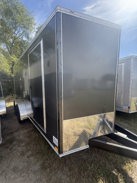 New 2025 Team Spirit Trailers 7x16 7k v-nose 6'-7" interior height polycore screwless Cargo / Enclosed Trailer