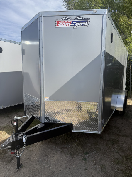 New 2025 Team Spirit Trailers 7x16 7k v-nose 6'-7  interior height polycore screwless Cargo / Enclosed Trailer