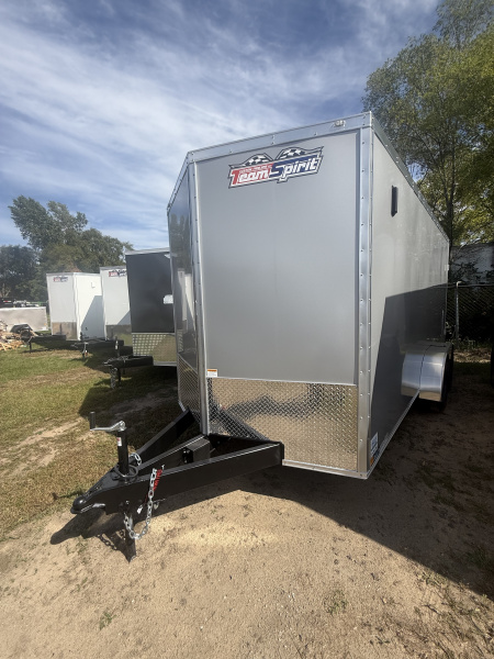 New 2025 Team Spirit Trailers 7x16 7k v-nose 6'-7  interior height polycore screwless Cargo / Enclosed Trailer