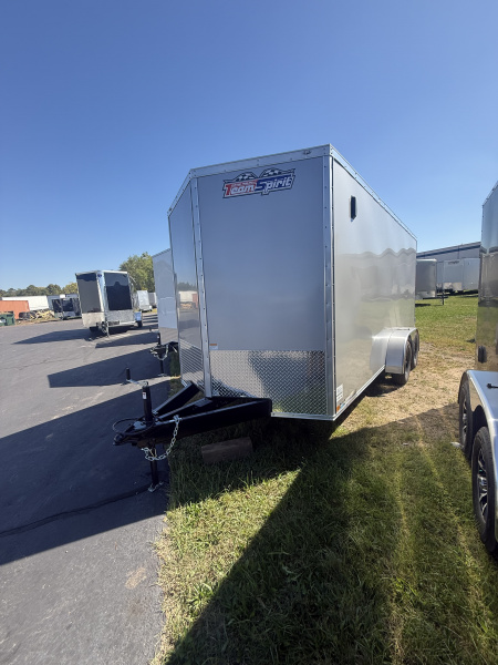 New 2025 Team Spirit Trailers 7x16 7k v-nose 6'-7  interior height polycore screwless Cargo / Enclosed Trailer
