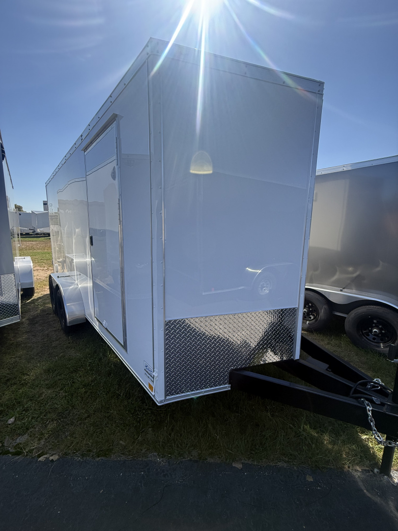 New 2025 Team Spirit Trailers 7x16 7k v-nose 6'-7" interior height polycore screwless Cargo / Enclosed Trailer