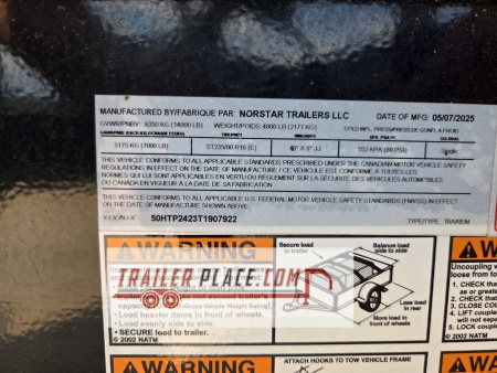 New 2026 IRON BULL 102"X24' 14K TDP FULL TILT TRAILER