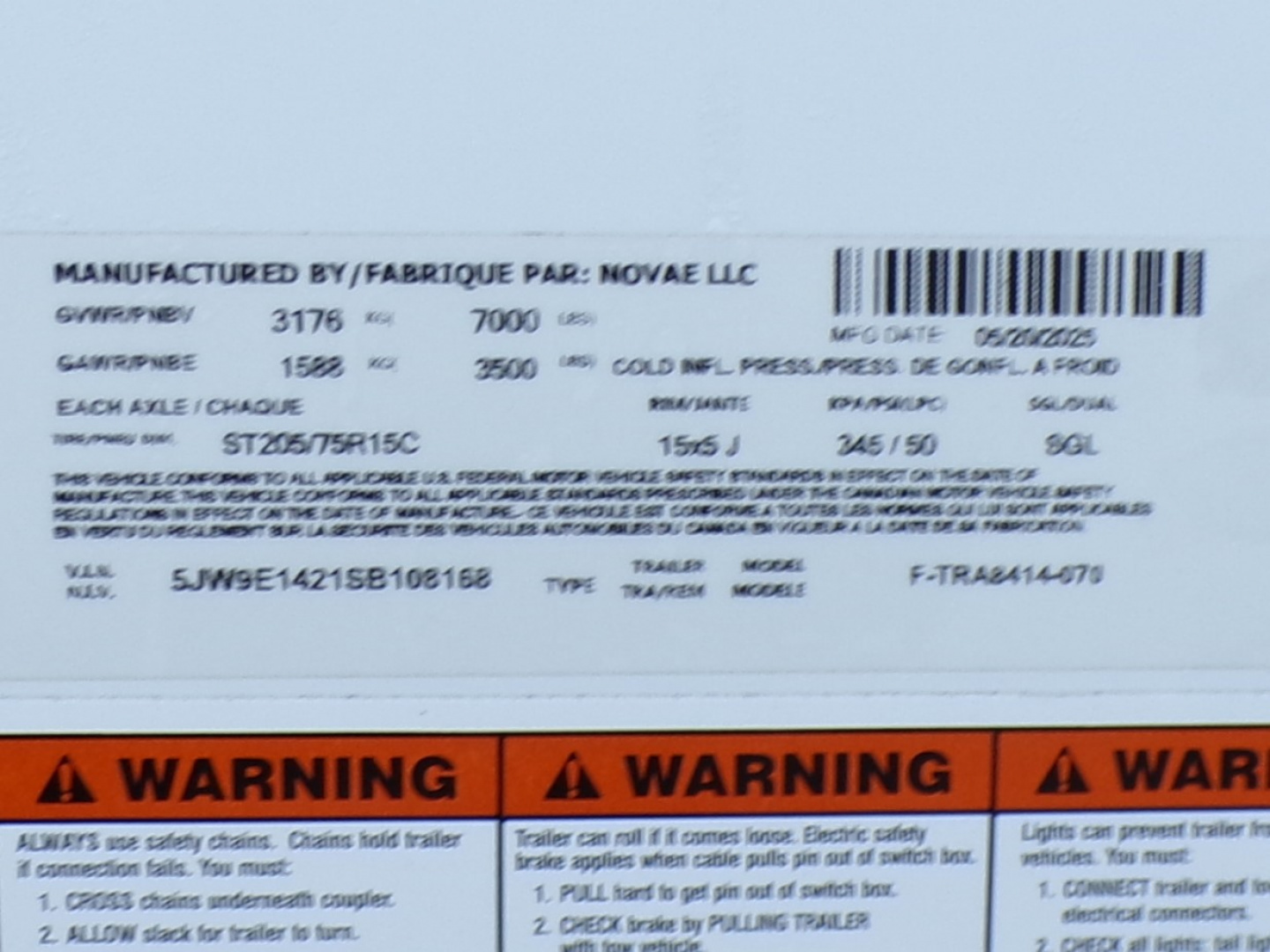 New 2025 Formula Triumph 7 x 14 7k Enclosed UTV Trailer - 168