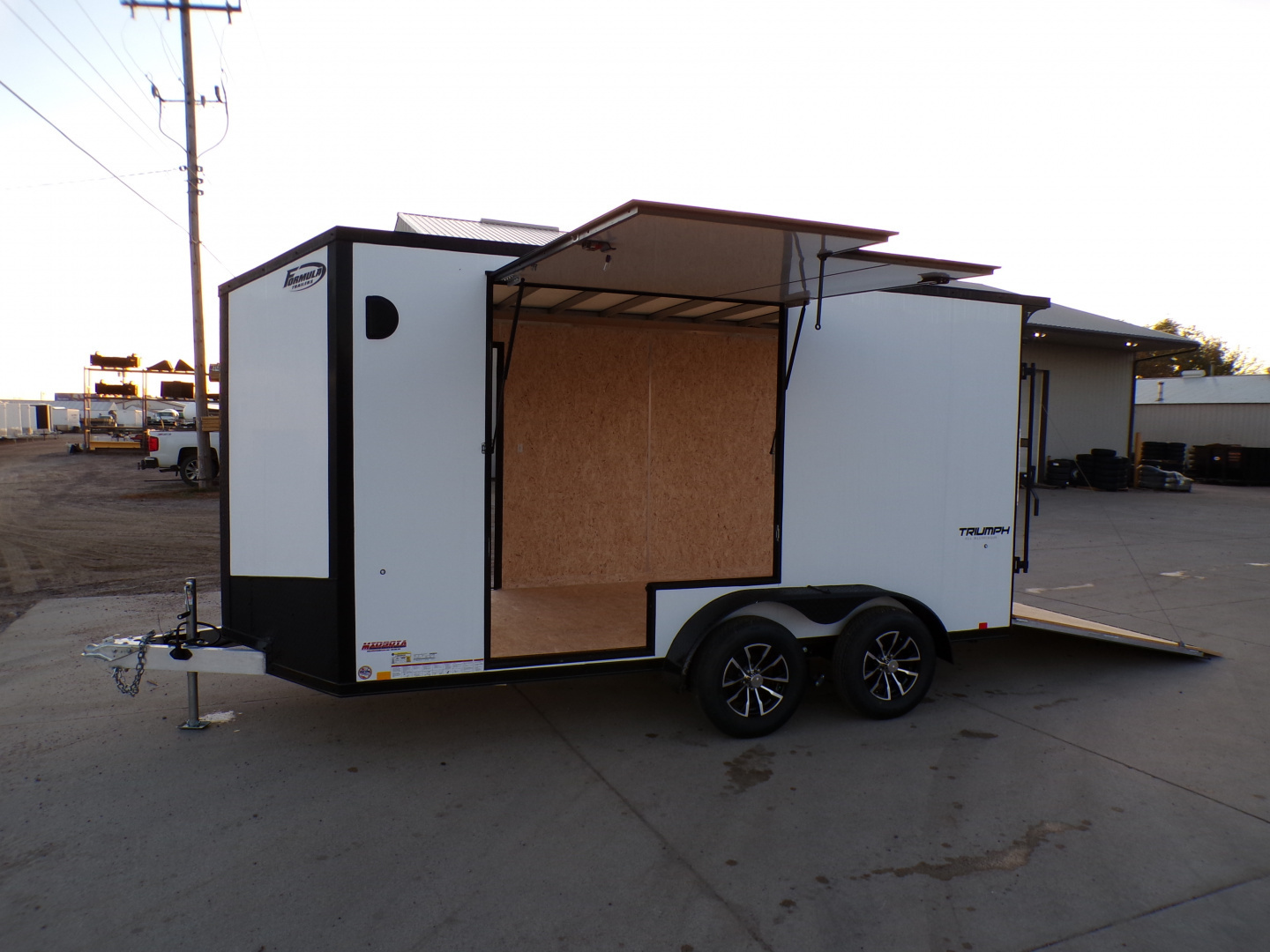 New 2025 Formula Triumph 7 x 14 7k Enclosed UTV Trailer - 168