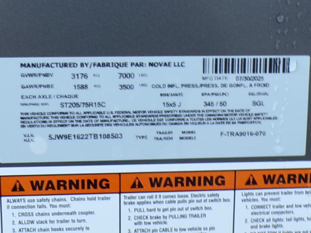 New 2026 Formula Triumph 7.5 x 16 7k UTV Enclosed Trailer - 503