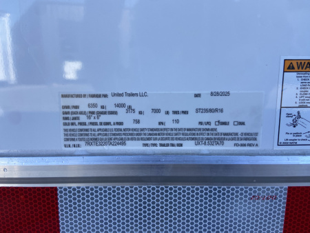 New 2026 United Trailers Car Hauler UXT 32'