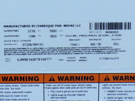 New 2026 Formula Traverse 7 x 16 7k Cargo / Enclosed Trailer - 777