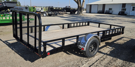 New 2026 PJ TRAILERS 14' x 77 in. Single Axle Channel (U7) Utility Trailer