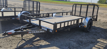 New 2026 PJ TRAILERS 14' x 77 in. Single Axle Channel (U7) Utility Trailer