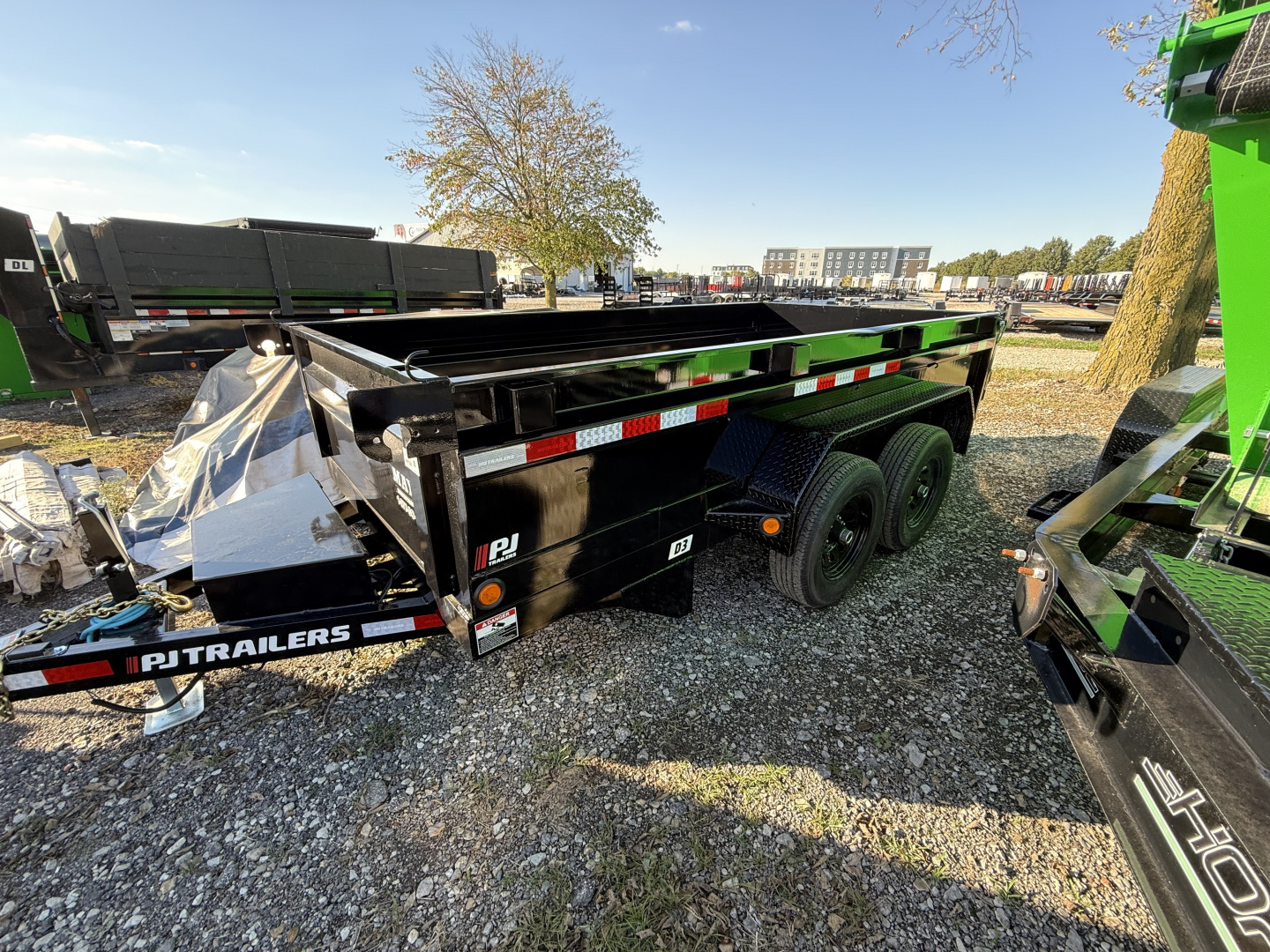 New 2026 PJ Trailer D3122 Dump Trailer 72X12 TA 24" SIDES (GVW:9990) BLACK