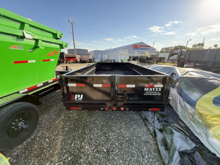 New 2026 PJ Trailer D3122 Dump Trailer 72X12 TA 24" SIDES (GVW:9990) BLACK