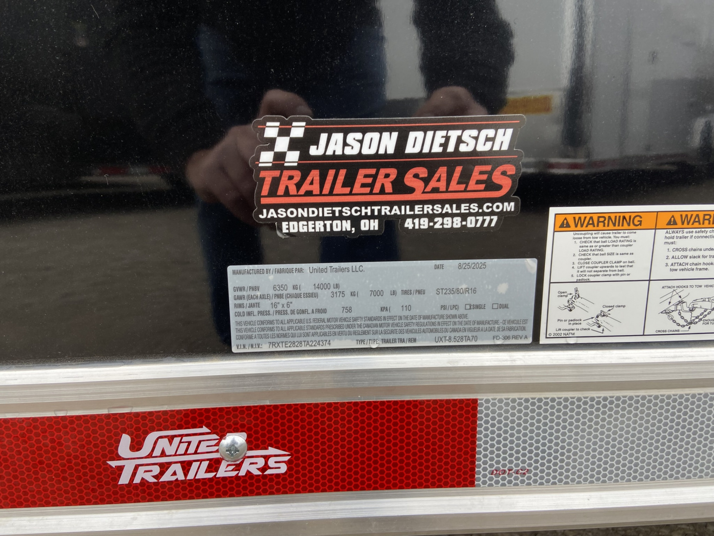 New 2026 United Trailers Car Hauler UXT 28'