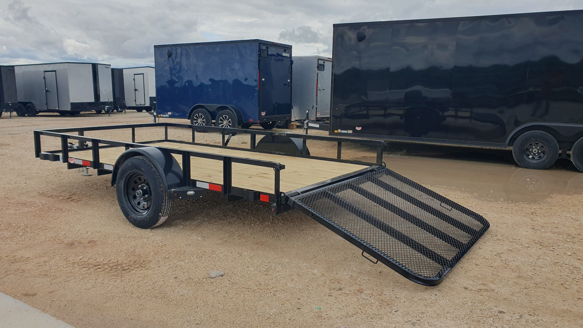 New 2026 X-On 77"x12' Single Axle Utility Trailer - U2