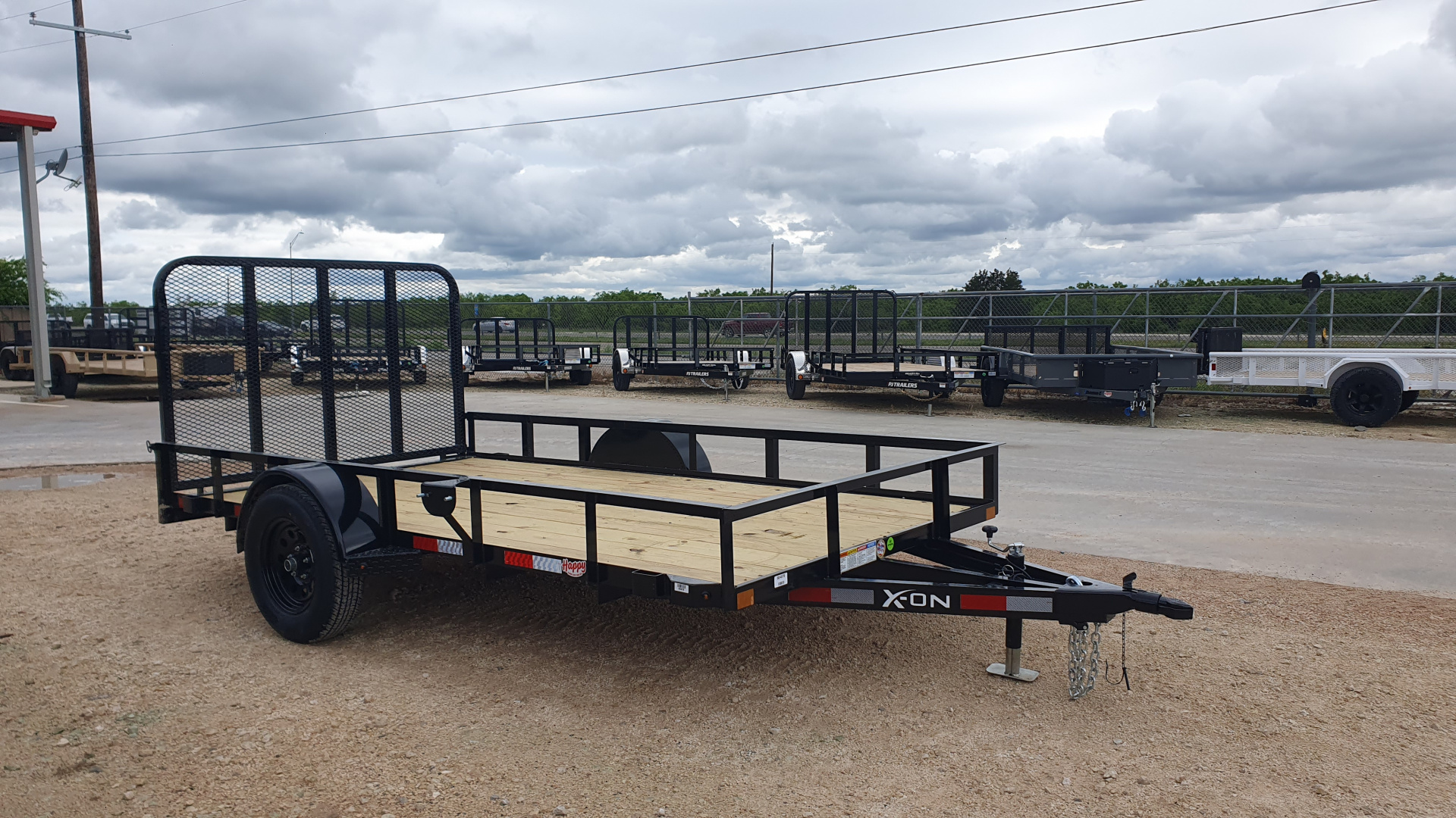 New 2026 X-On 77"x12' Single Axle Utility Trailer - U2