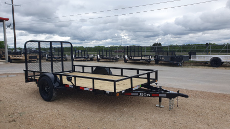 New 2026 X-On 77"x12' Single Axle Utility Trailer - U2