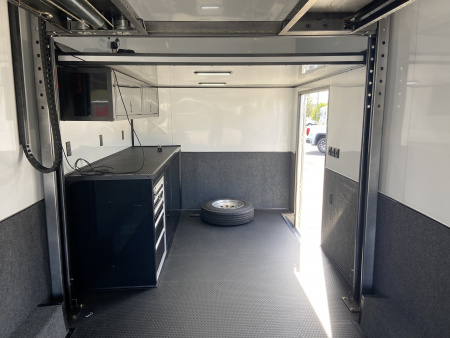Used 2014 Cargo Mate Racing Trailer with Living Quarters 53'