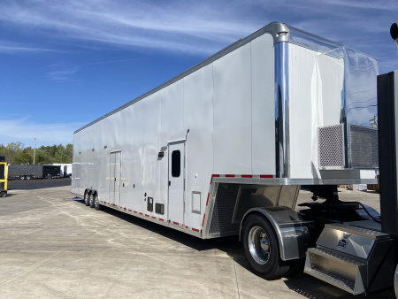 Used 2014 Cargo Mate Racing Trailer with Living Quarters 53'