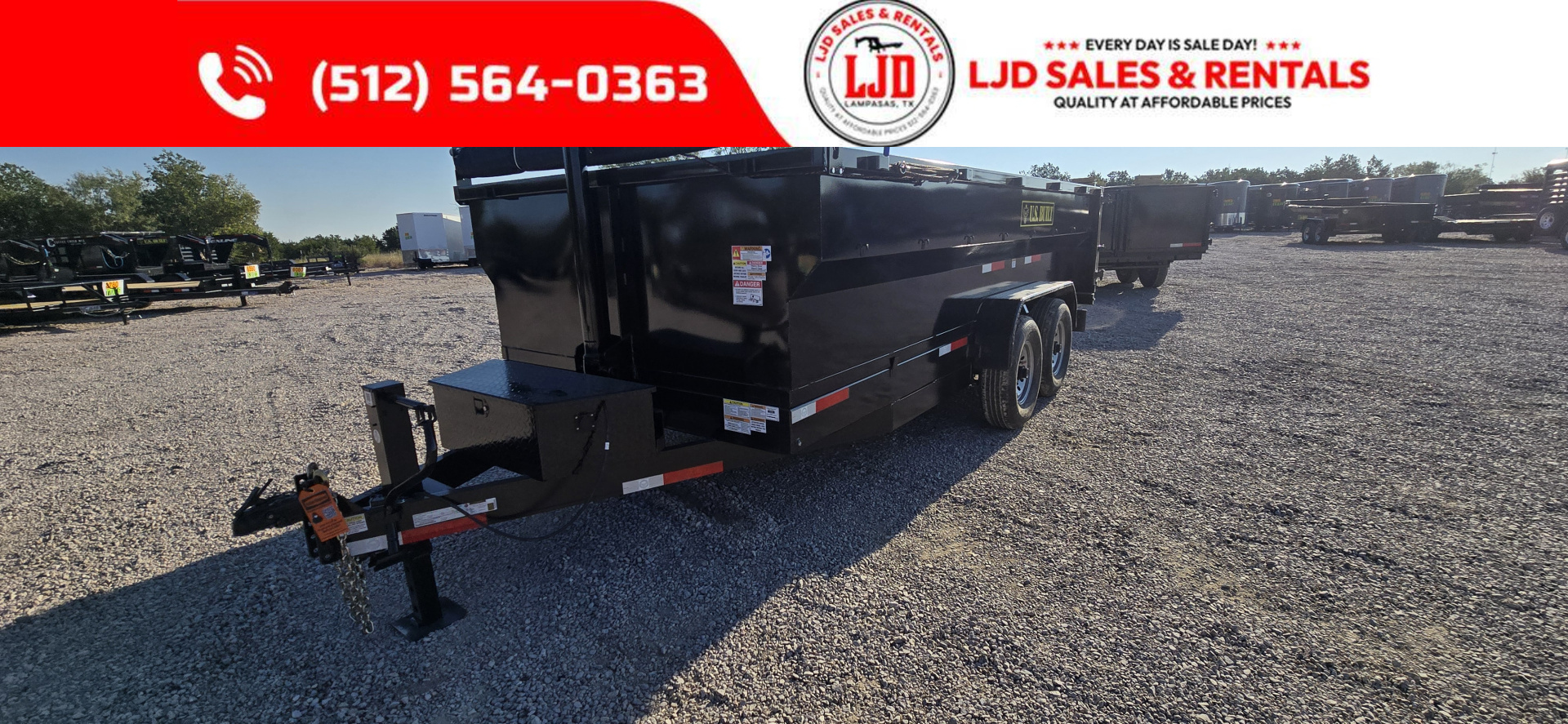 New 2025 US Built- Dump Trailer 16 x 3 - 16K GVWR