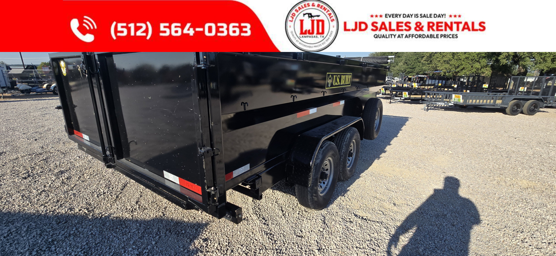 New 2025 US Built- Dump Trailer 16 x 3 - 16K GVWR