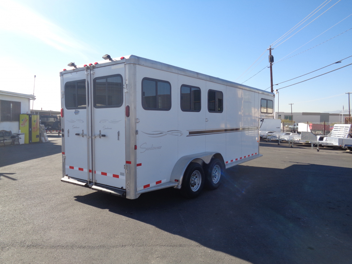 Used 2016 Sundowner Trailers * Rancher Sport 4H SL * 4-Horse Slant Load Horse Trailer