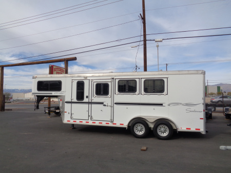 Used 2016 Sundowner Trailers * Rancher Sport 4H SL * 4-Horse Slant Load Horse Trailer