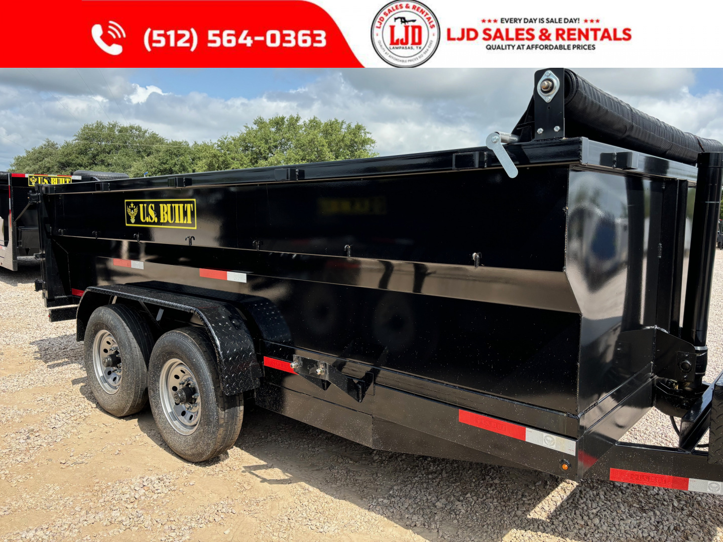 New 2025 US Built - Dump Trailer 16 x 3 - 14K GVWR