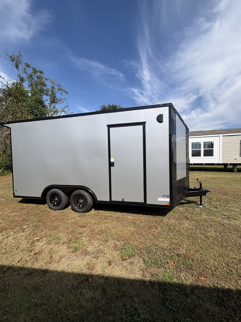 New 2026 Anvil 8.5x16TA 7'6" Slant V Nose Rear Wing Spoiler .080 PolyCor Cargo / Enclosed Trailer