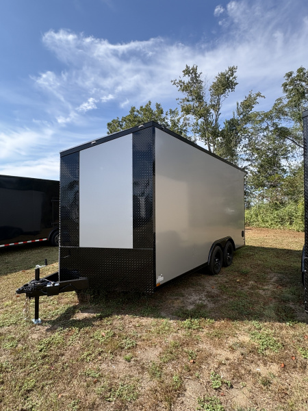 New 2026 Anvil 8.5x16TA 7'6" Slant V Nose Rear Wing Spoiler .080 PolyCor Cargo / Enclosed Trailer