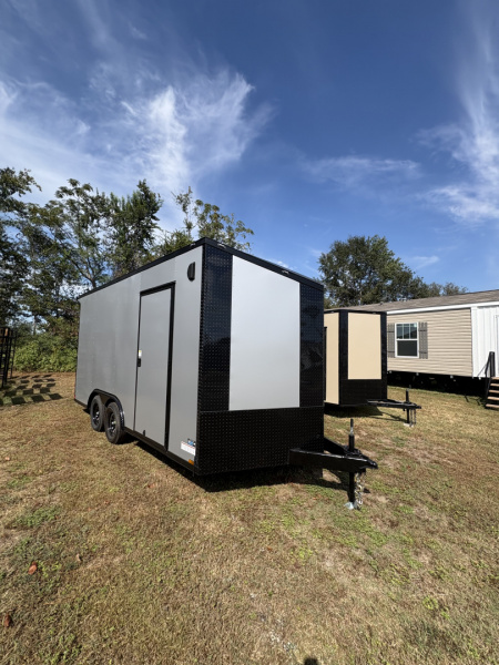 New 2026 Anvil 8.5x16TA 7'6  Slant V Nose Rear Wing Spoiler .080 PolyCor Cargo / Enclosed Trailer