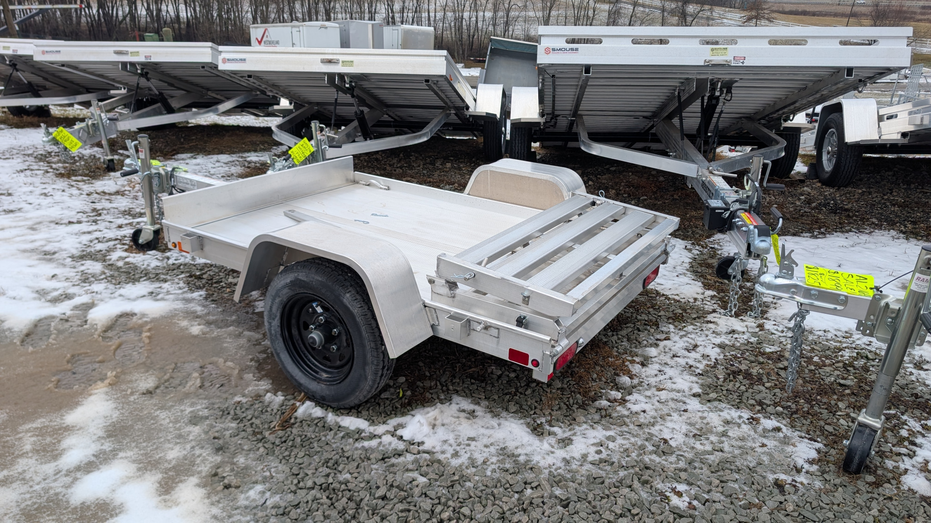 New 2026 Aluma 4x6 LW Utility Trailer w/ Bi-Fold Gate