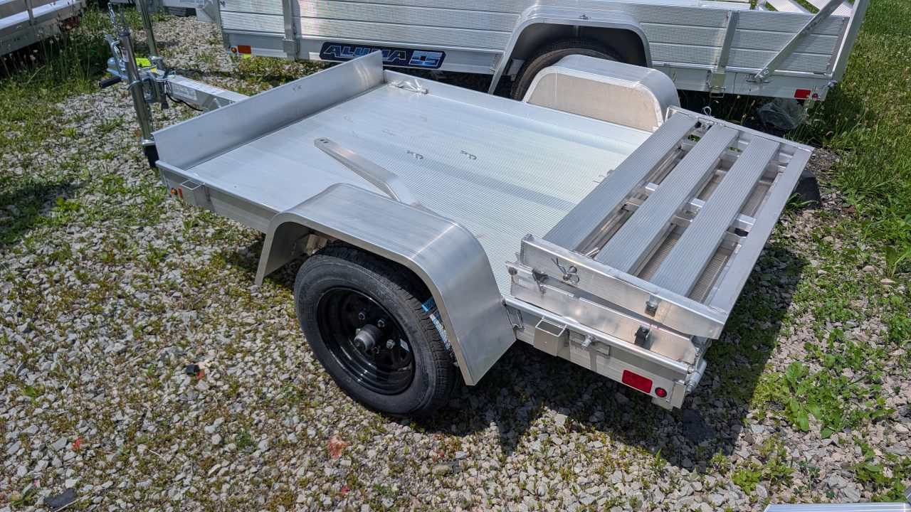 New 2026 Aluma 4x6 LW Utility Trailer w/ Bi-Fold Gate