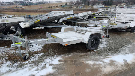 New 2026 Aluma 4x6 LW Utility Trailer w/ Bi-Fold Gate