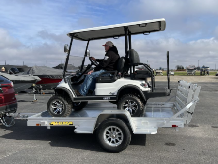 New 2026 Aluma 5'8 x 10 HD Utility Trailer w/ Bi-Fold Gate