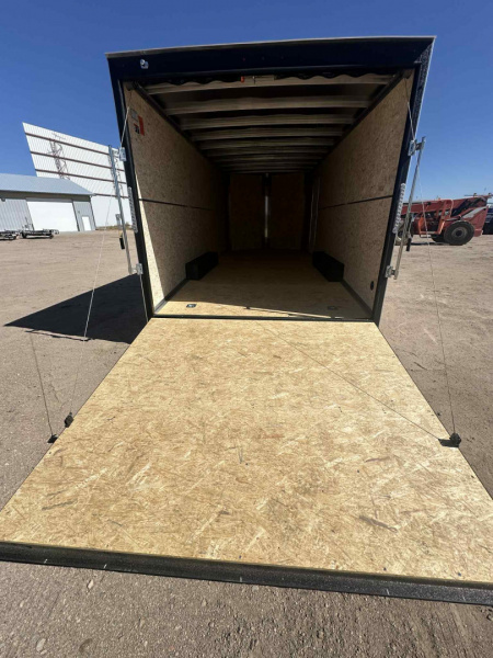 New 2026 H&H 8.5x20 Flat Top V-Nose Enclosed Cargo Trailer, White