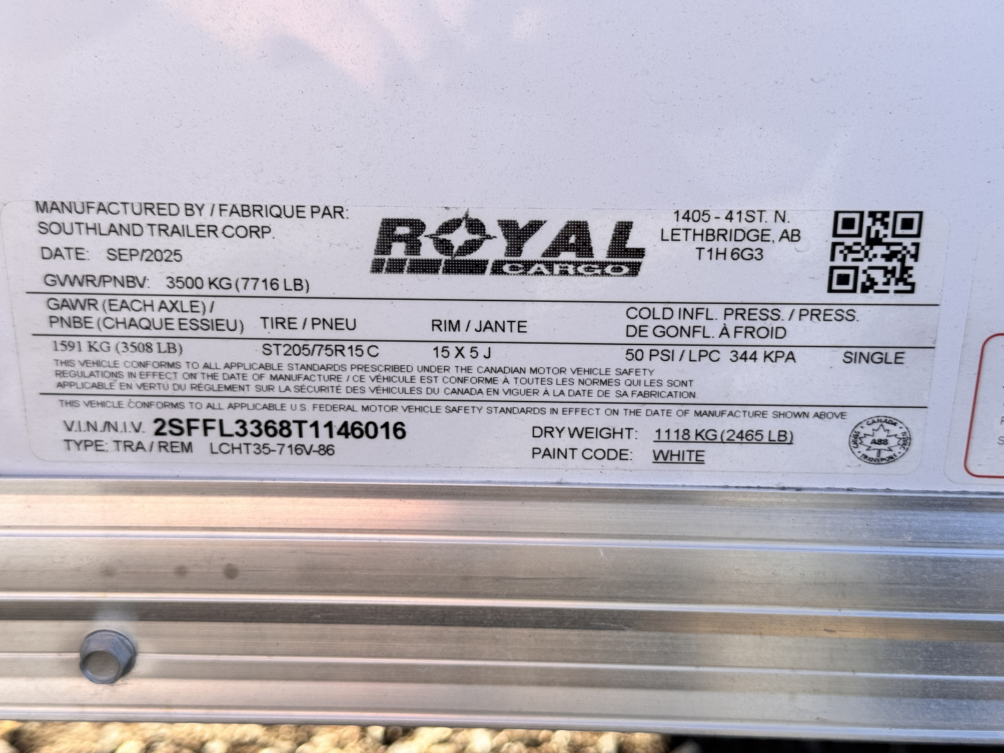 New 2026 Royal Cargo Trailers 7-14-1.5V Enclosed