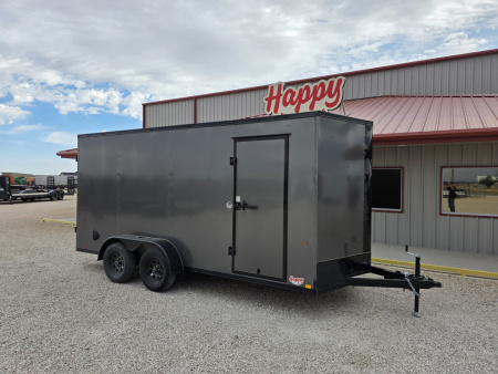 New 2026 Compass 7'x16' Enclosed Cargo Trailer - Indigo DLX