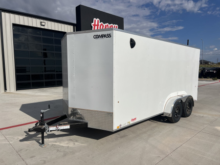 New 2026 Compass 7'x16' Enclosed Cargo Trailer - Indigo DLX