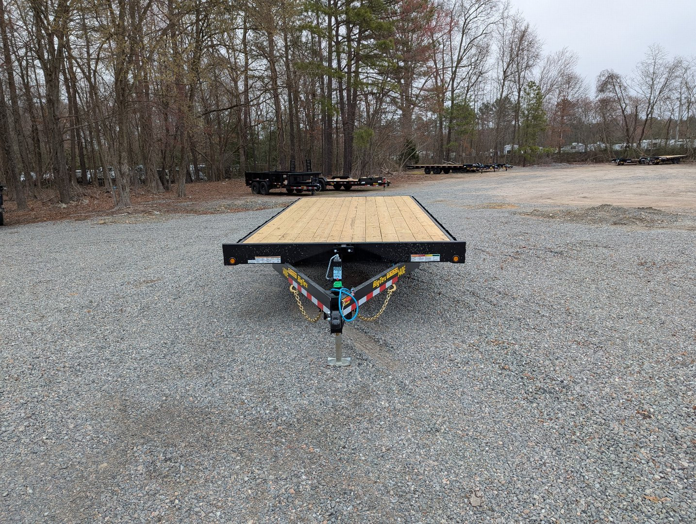 New 2026 Big Tex Trailers 20' 14OE 14K Flat Bed Trailer w/ Slide In Ramps Deckover Trailer